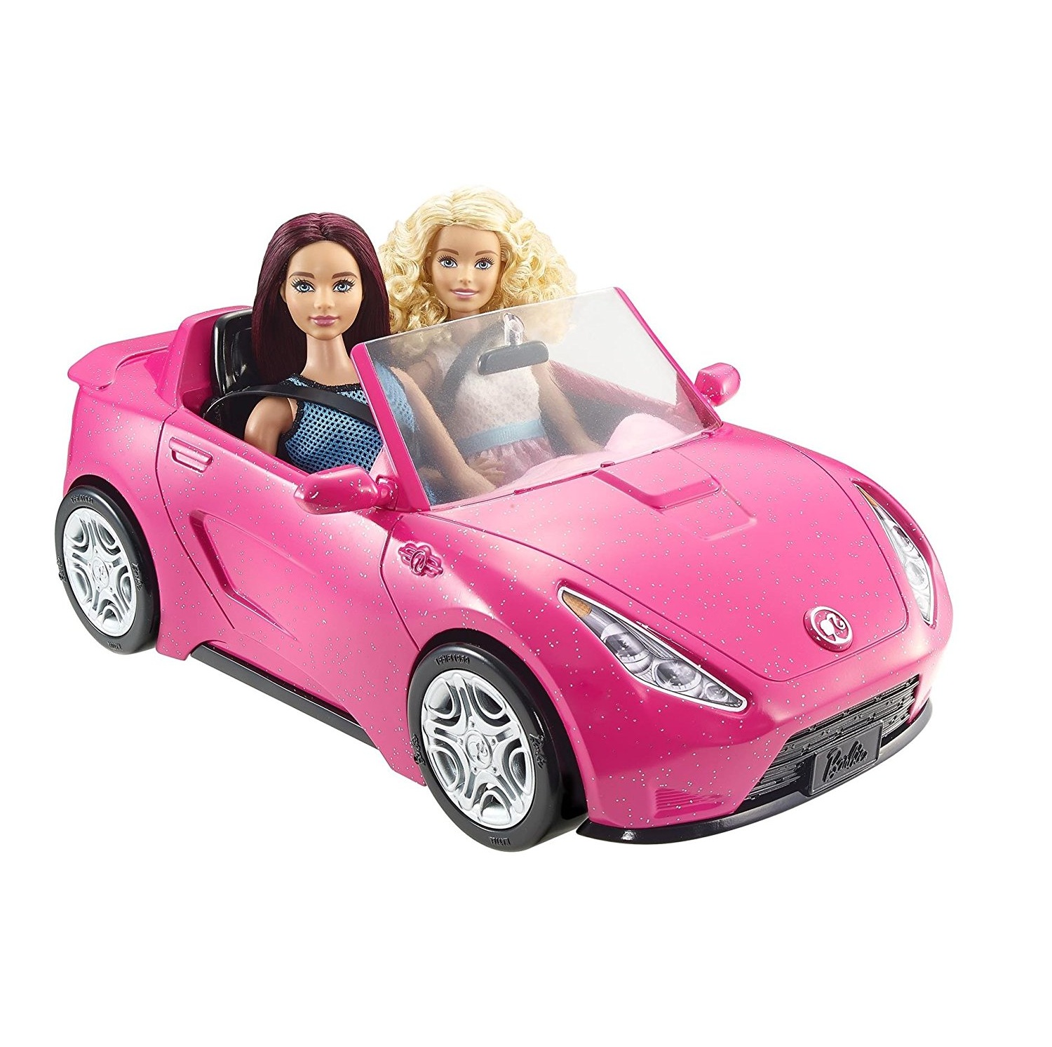 Xe mui trần hồng búp bê Barbie Barbie Glam Convertible Doll Vehicle Pink