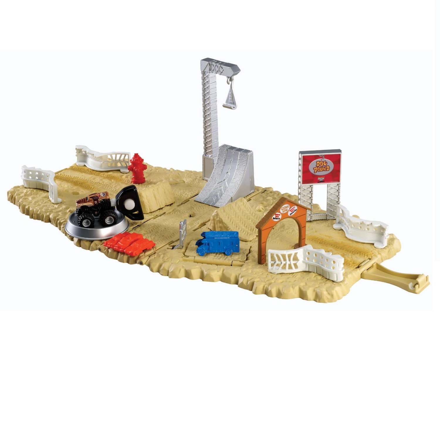 Xe tải quái vật chinh phục thử thách - Monster Jams Mini Monster Mutt's Dog Pound