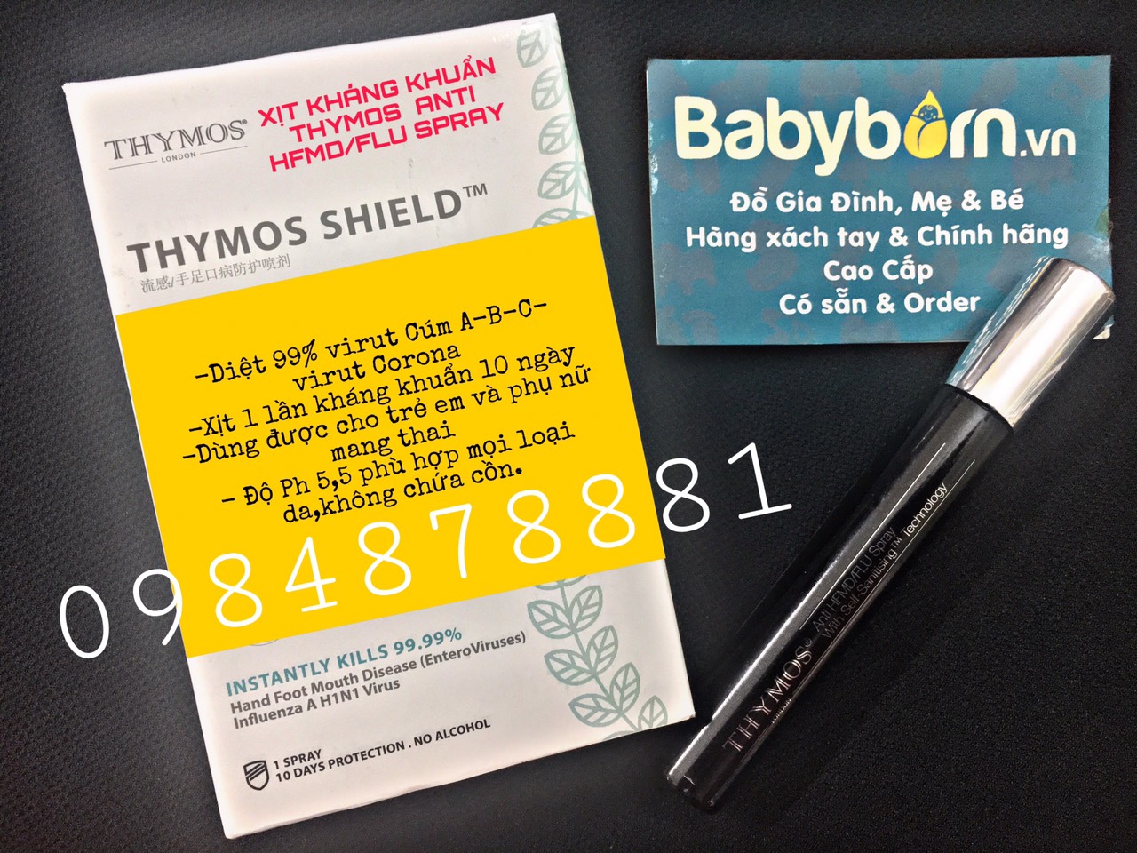Xịt Kháng Khuẩn THYMOS ANTI HFMD/Flu Spray