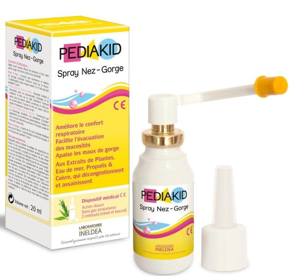 Xịt mũi họng Pediakid spray nez- Gorg (mẫu mới)